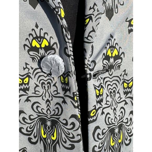 NWT Disney Haunted Mansion Jacket Scary Eyes GLOW in Dark LARGE Unisex - Picture 6 of 16